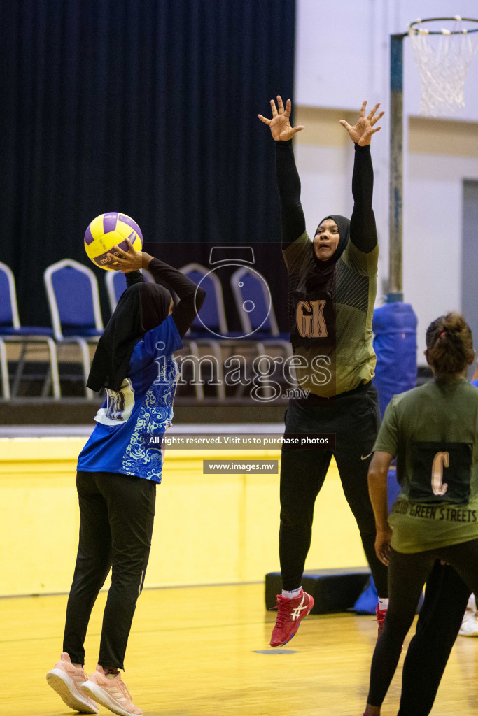 Green Streets vs Mahibadhoo Sports Club in the Semi Finals of Milo National Netball Tournament 2021 held on 3 December 2021 in Male', Maldives, Photos by Maanish