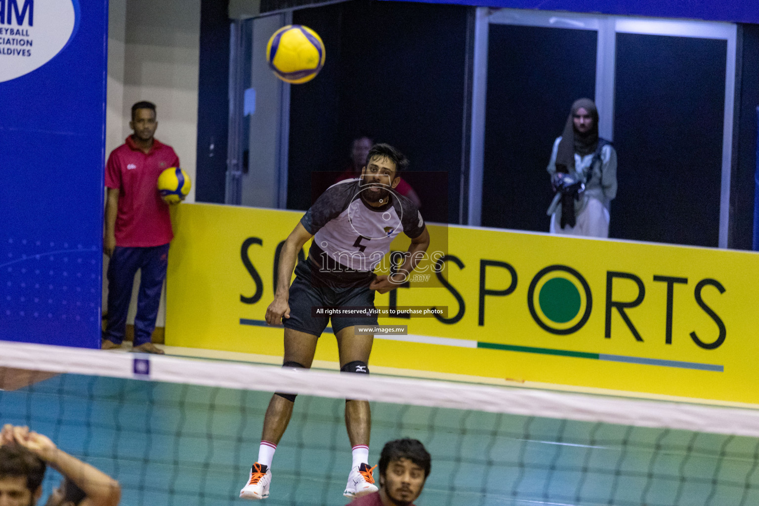 Sports Club City vs Dhivehi Sifainge Club in the Finals of National Volleyball Tournament 2022 on Thursday, 07th July 2022, held in Social Center, Male', Maldives