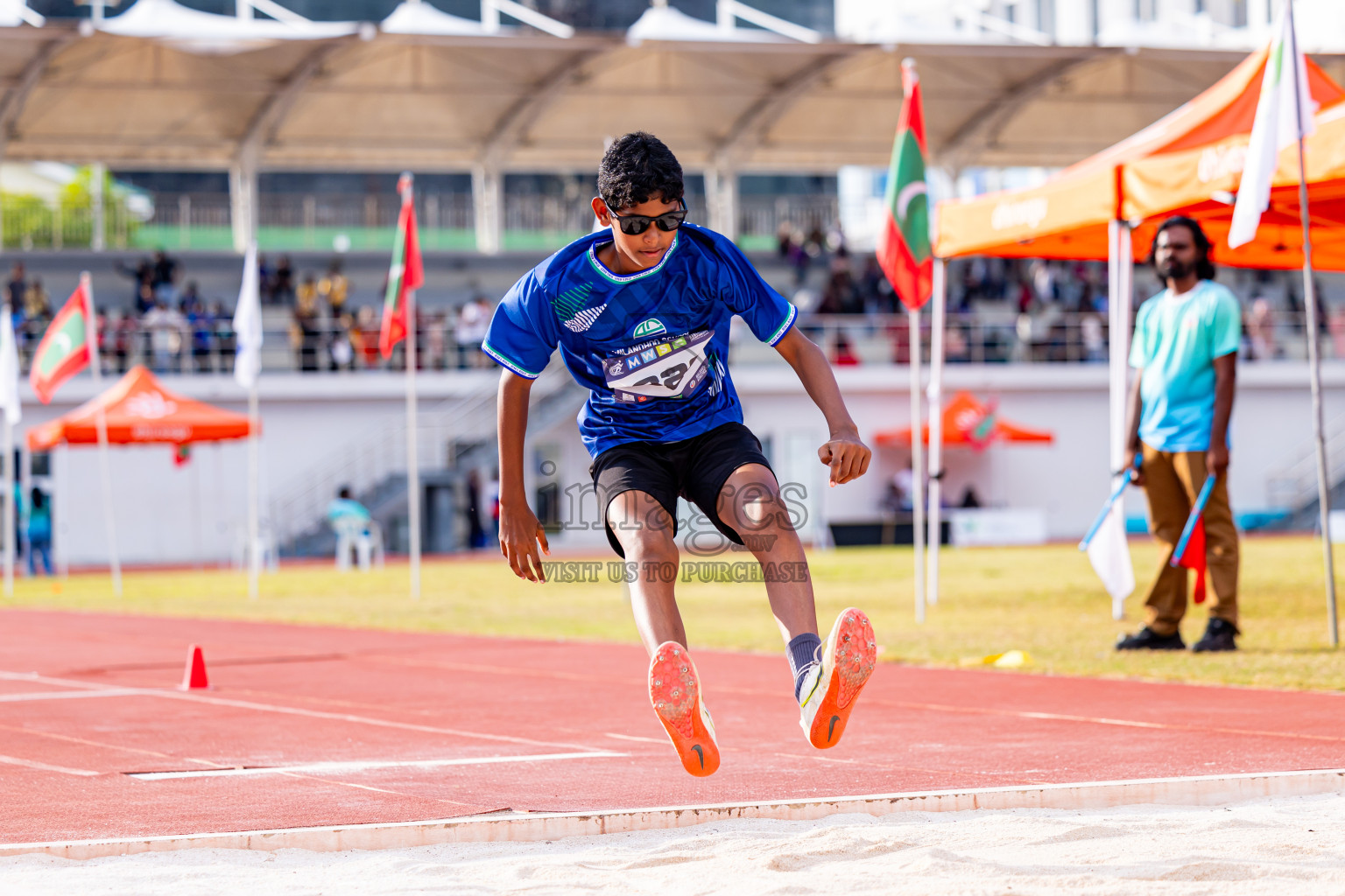 Day 3 of MWSC Interschool Athletics Championships 2024 held in Hulhumale Running Track, Hulhumale, Maldives on Monday, 11th November 2024. Photos by: Nausham Waheed / Images.mv