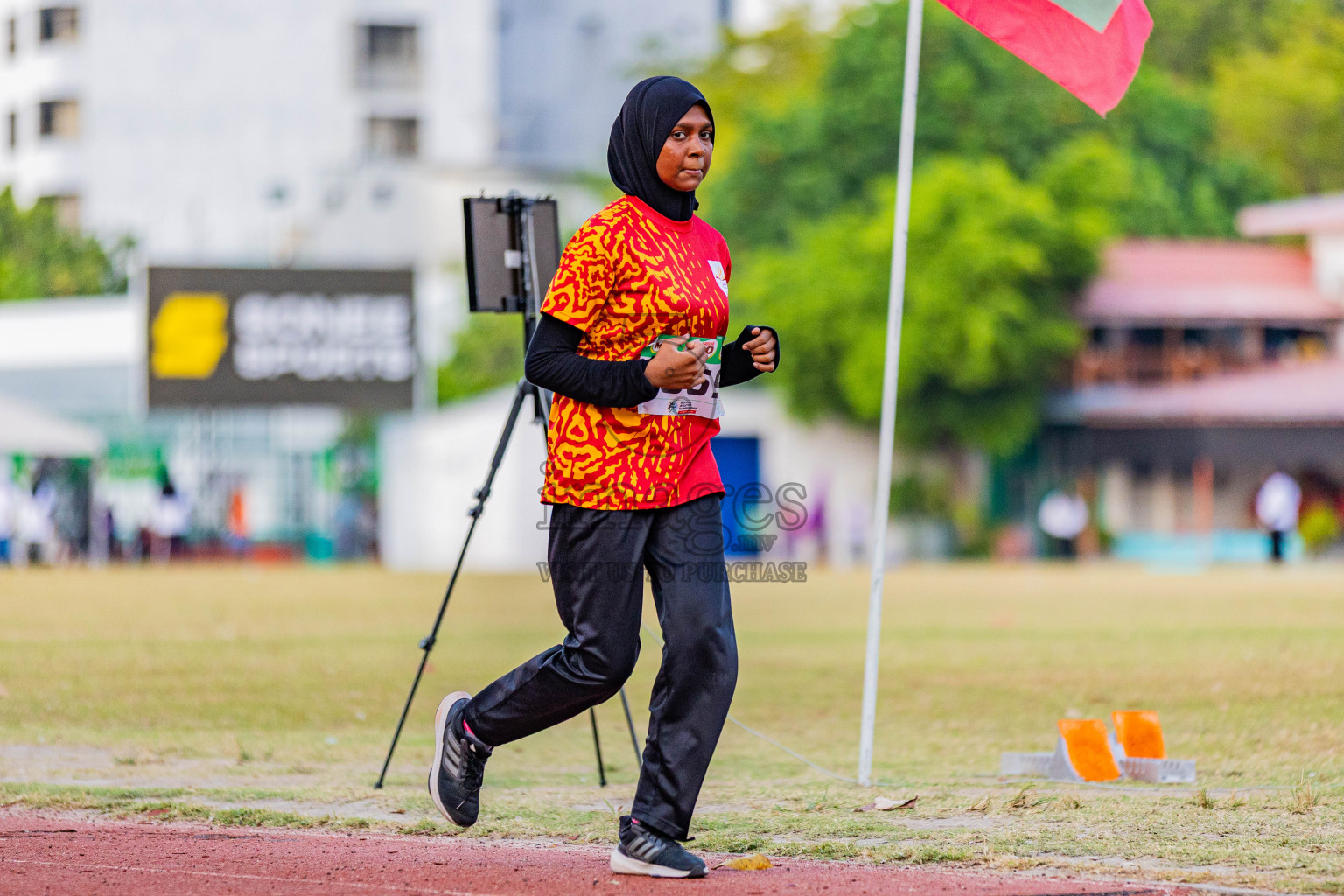 Day 3 of Inter-school Athletics Championship 2025 held in Ekuveni Synthetic Track, Male', Maldives on Wednesday, 08th October 2025. Photos by: Areef Adam  / Images.mv