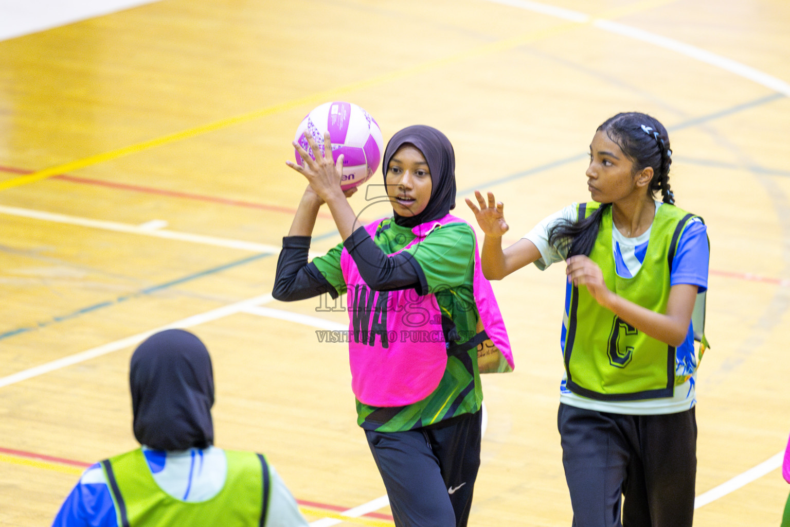 Club Green Streets vs United Unity SC in Day 6 of 24th Milo Netball Association Championship held in Social Center at Male', Maldives on Saturday, 6th September 2025. Photos: Yasna Ahmed / images.mv