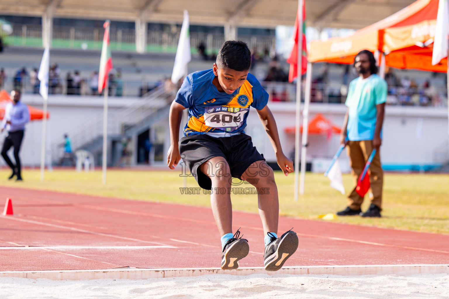 Day 3 of MWSC Interschool Athletics Championships 2024 held in Hulhumale Running Track, Hulhumale, Maldives on Monday, 11th November 2024. Photos by: Nausham Waheed / Images.mv