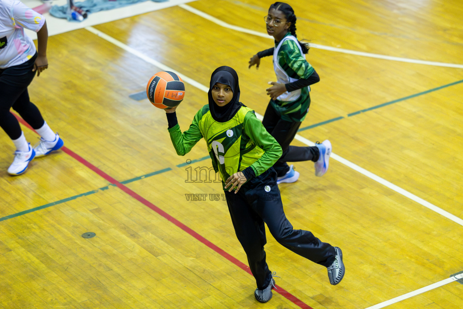 Day 15 of 25th Inter-School Netball Tournament was held in Social Center at Male', Maldives on Monday, 26th August 2024. Photos: Mohamed Mahfooz Moosa / images.mv