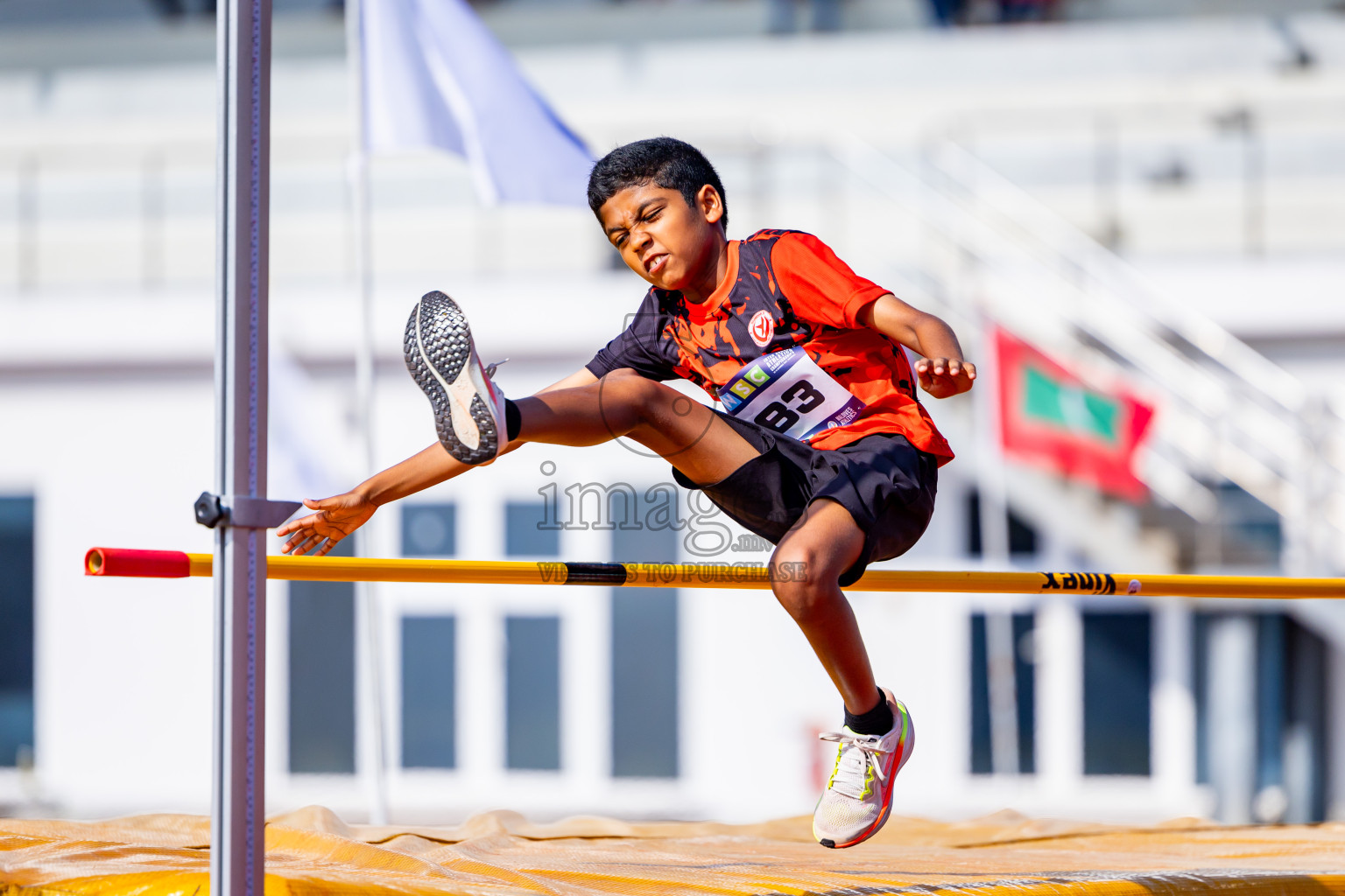 Day 3 of MWSC Interschool Athletics Championships 2024 held in Hulhumale Running Track, Hulhumale, Maldives on Monday, 11th November 2024. Photos by:  Nausham Waheed / Images.mv