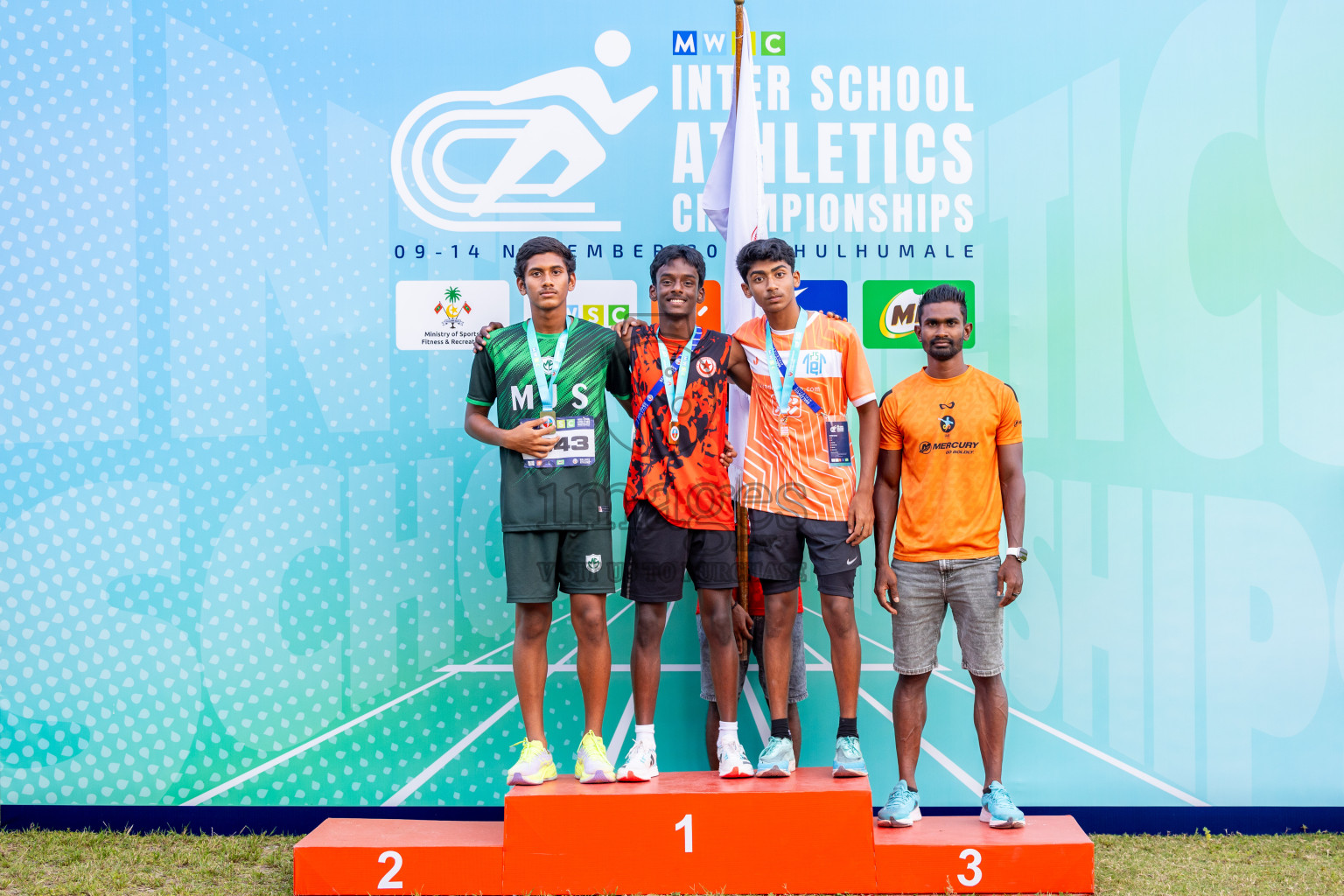 Day 5 of MWSC Interschool Athletics Championships 2024 held in Hulhumale Running Track, Hulhumale, Maldives on Wednesday, 13th November 2024. Photos by: Ismail Thoriq / Images.mv