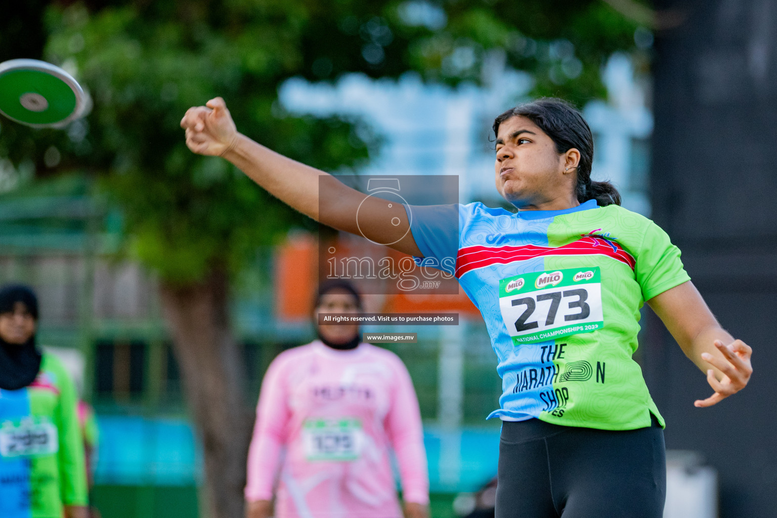 Day 2 of National Athletics Championship 2023 was held in Ekuveni Track at Male', Maldives on Friday, 24th November 2023. Photos: Hassan Simah / images.mv