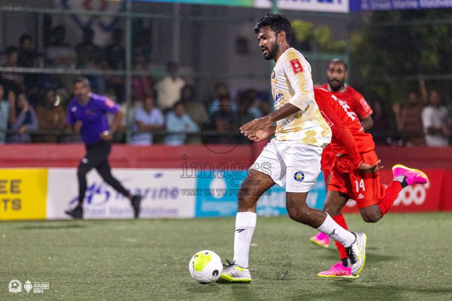 HA Kelaa vs HA Baarah in Day 1 of Golden Futsal Challenge 2024 was held on Monday, 15th January 2024, in Hulhumale', Maldives Photos: Ismail Thoriq / images.mv