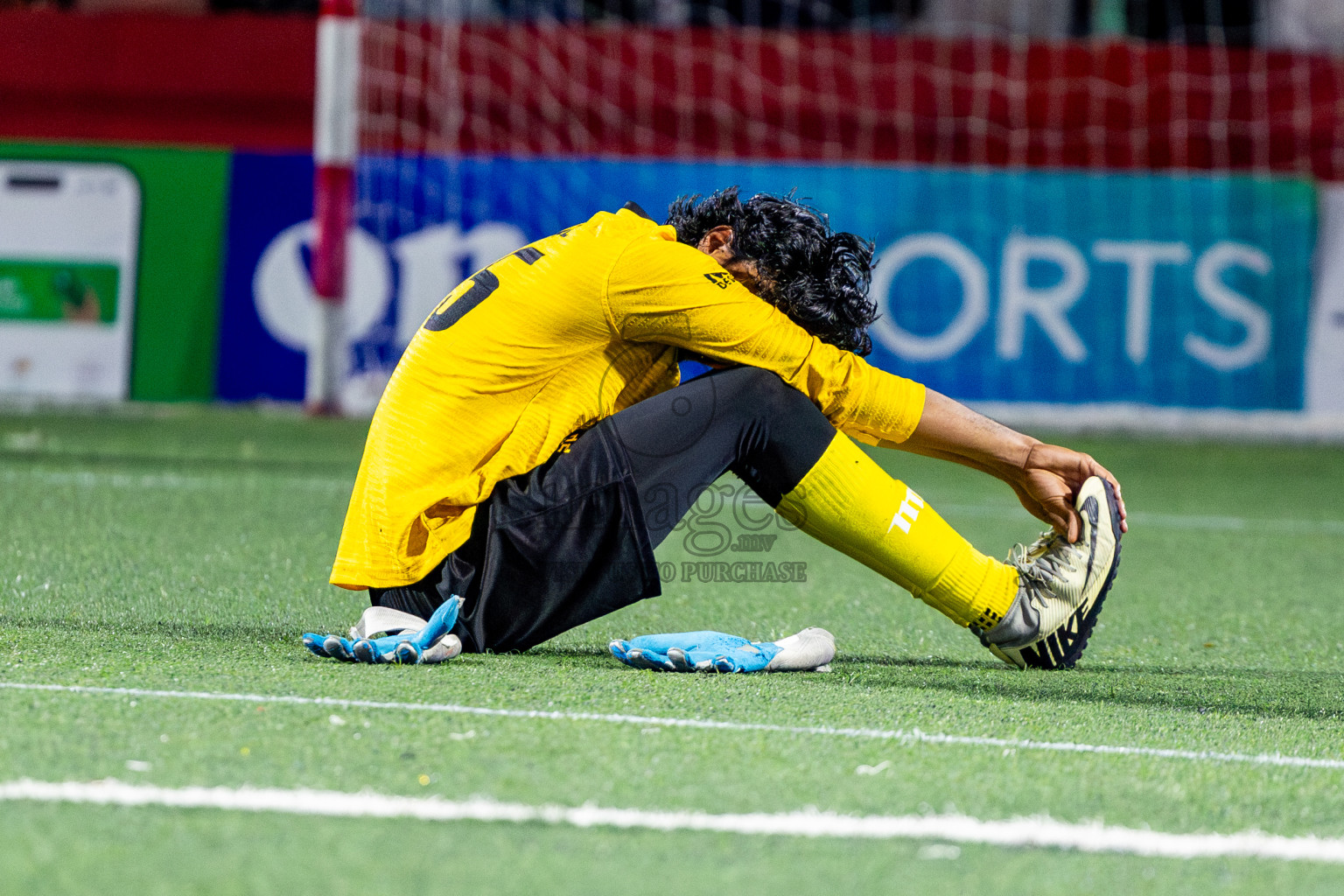 K Maafushi vs K Kaashidhoo in Kaafu Atoll Finals Day 27 of Golden Futsal Challenge 2025 was held on Friday , 31st January 2025, in Hulhumale', Maldives. Photos: Nausham Waheed / images.mv