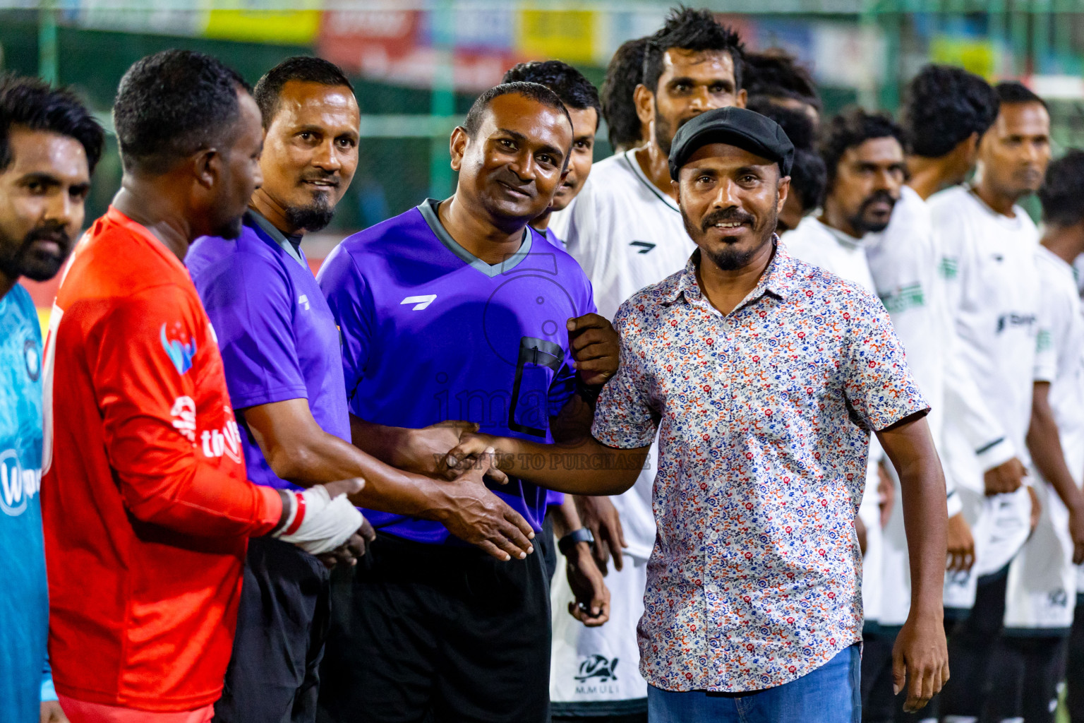 M. Kolhufushi vs M. Muli in Day 19 of Golden Futsal Challenge 2024 was held on Friday, 2nd February 2024 in Hulhumale', Maldives 
Photos: Hassan Simah / images.mv