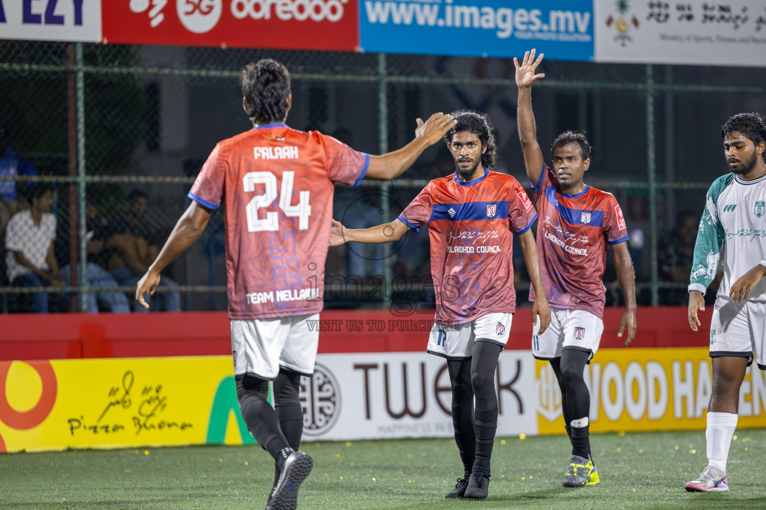 HDh Nellaidhoo vs HDh Kumundhoo in Day 1 of Golden Futsal Challenge 2025 on Sunday, 5th January 2025, in Hulhumale', Maldives
Photos: Ismail Thoriq / images.mv