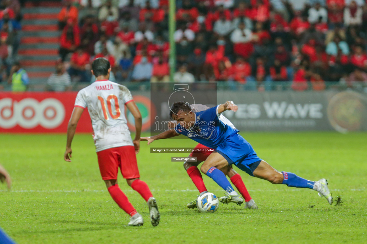 Maldives vs Nepal in SAFF Championship 2021 held on 1st October 2021 in Galolhu National Stadium, Male', Maldives