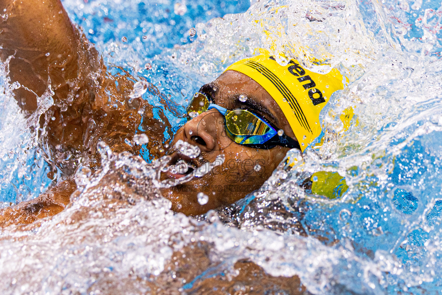 Day 4 of 1st National Short Course Swimming Competition held in Hulhumale', Maldives on Tuesday, 17th June 2025. Photos: Nausham Waheed / images.mv