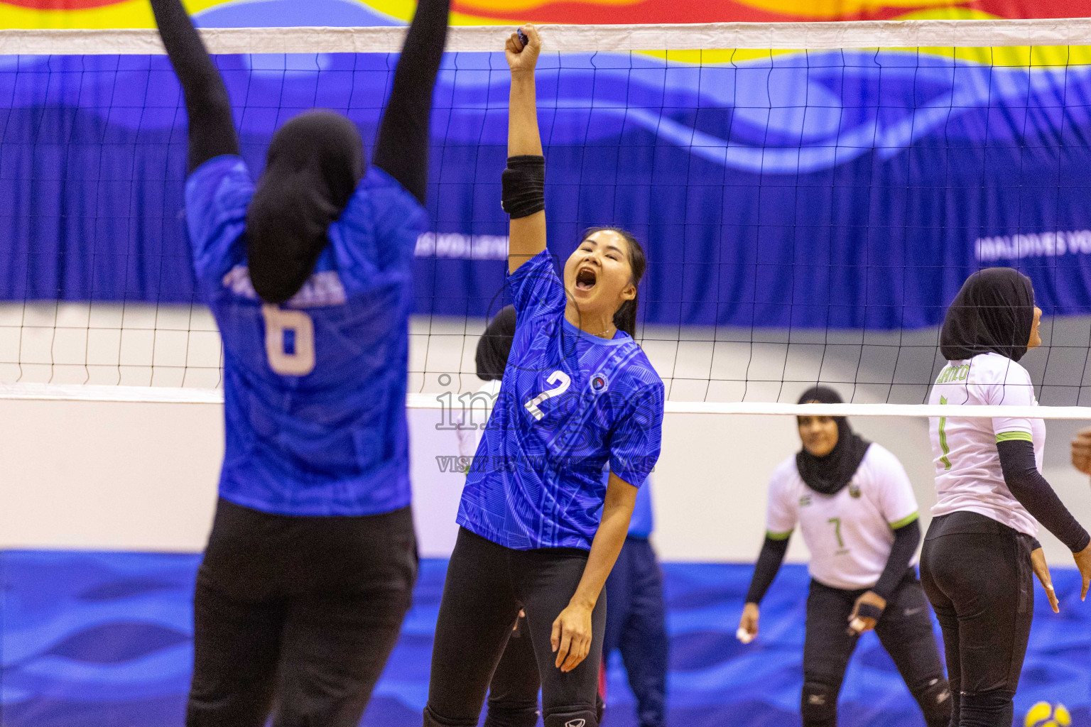 Final of Women's Division of Volleyball Association Cup 2023 held in Male', Maldives on Monday, 25th December 2023 at Social Center Indoor Hall Photos By: Nausham Waheed /images.mv