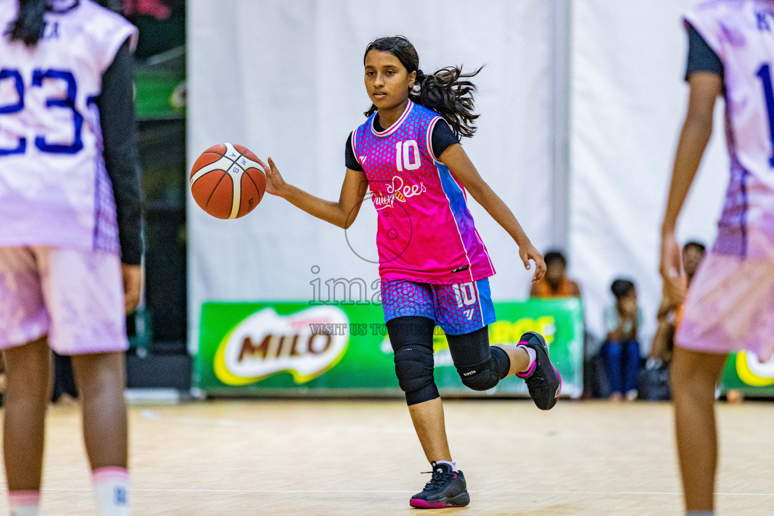 Day 3 of Milo 5 x 5 Junior Challenge 2025 - Basketball tournament held in Basketball Training Center, Male', Maldives on Saturday, 11th October 2025. Photos by: Nausham Waheed, Areef Adam / Images.mv