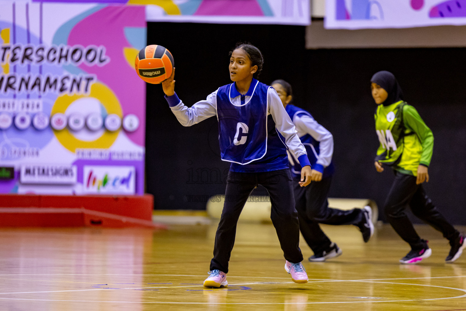 Day 10 of 25th Inter-School Netball Tournament was held in Social Center at Male', Maldives on Tuesday, 20th August 2024. Photos: Nausham Waheed / images.mv