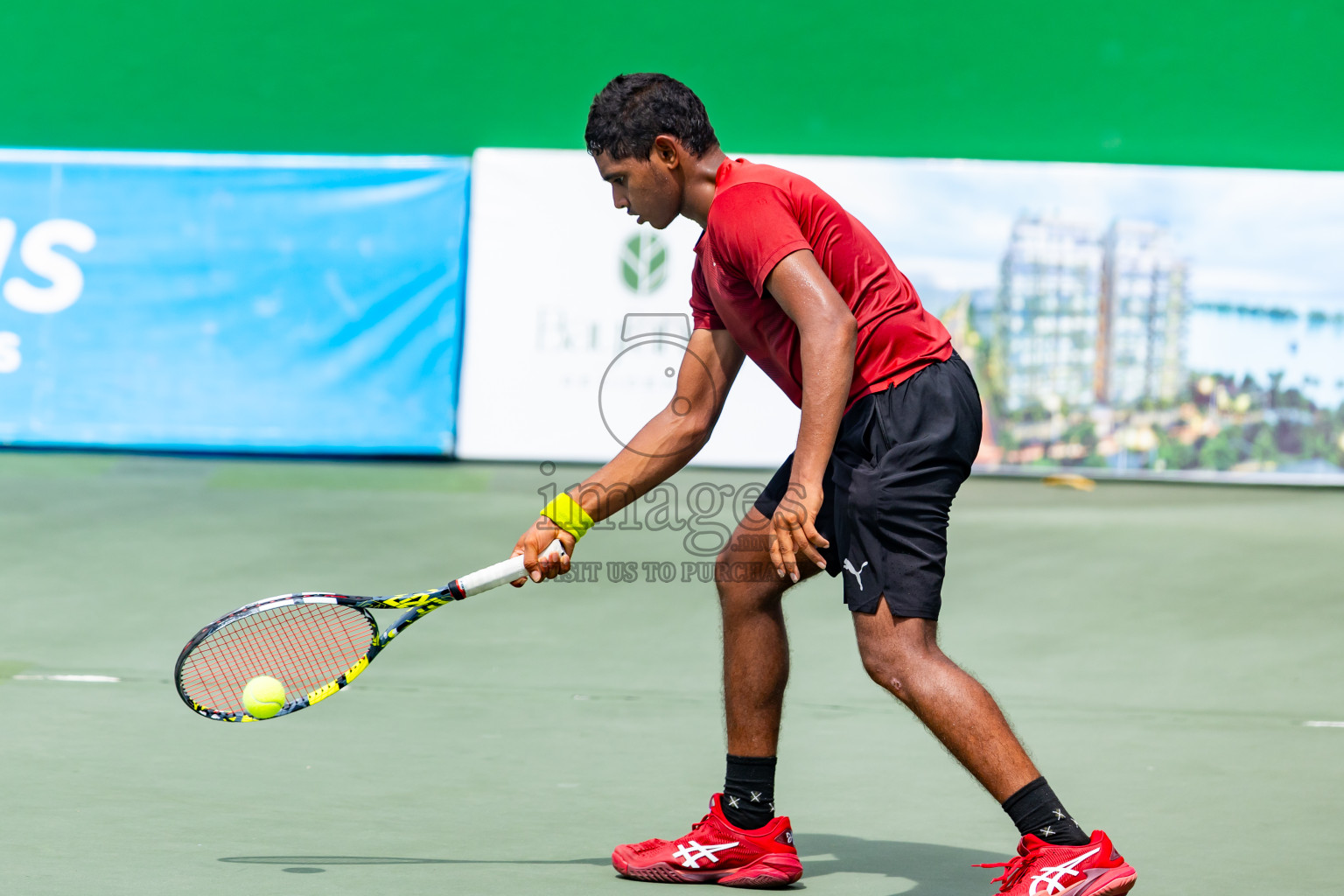 Day 5 of ATF Maldives Junior Open Tennis was held in Male' Tennis Court, Male', Maldives on Monday, 16th December 2024. Photos: Nausham Waheed/ images.mv