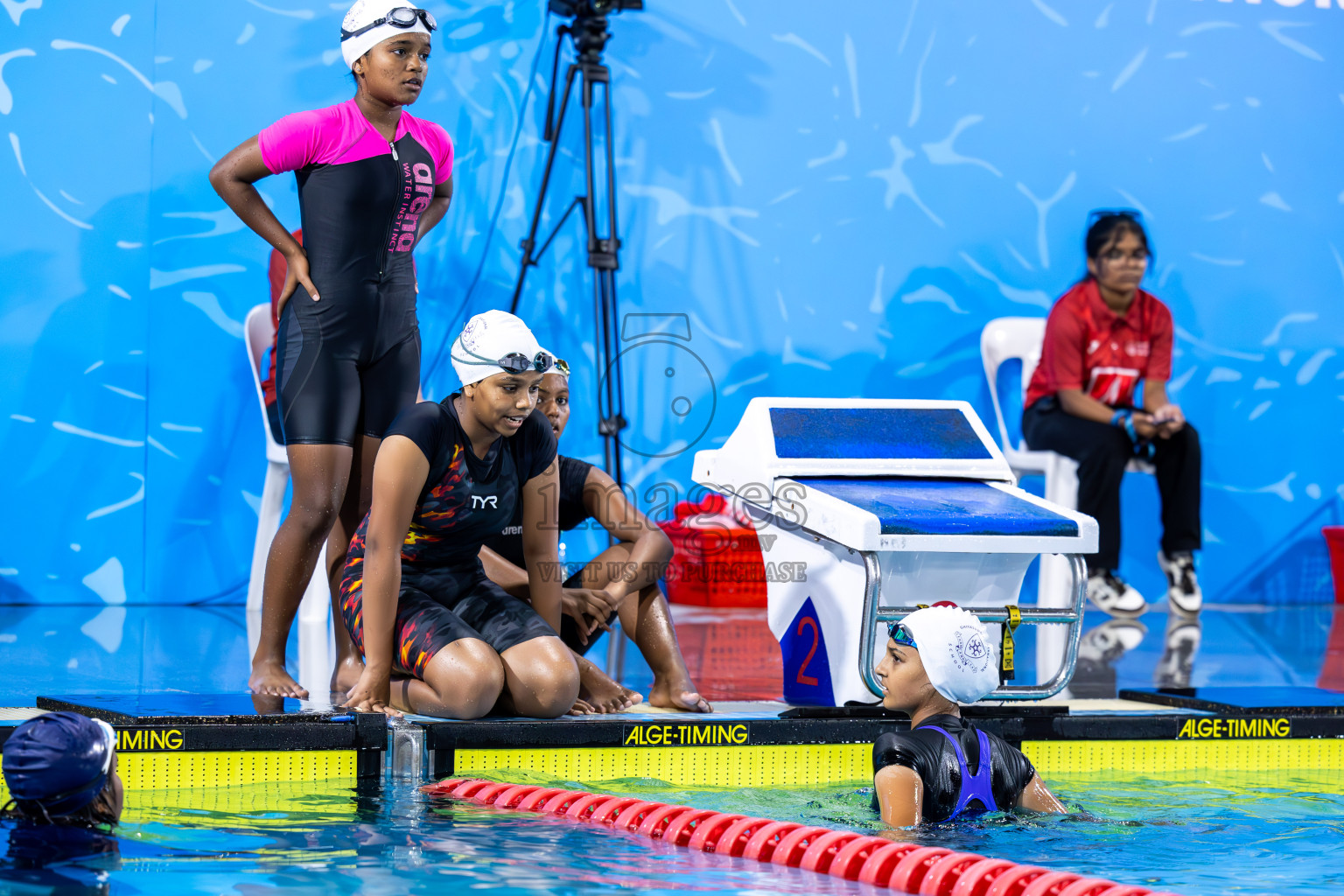 Day 2 of 20th BML Inter-school Swimming Competition 2024 held in Hulhumale', Maldives on Sunday, 13th October 2024. Photos: Ismail Thoriq / images.mv