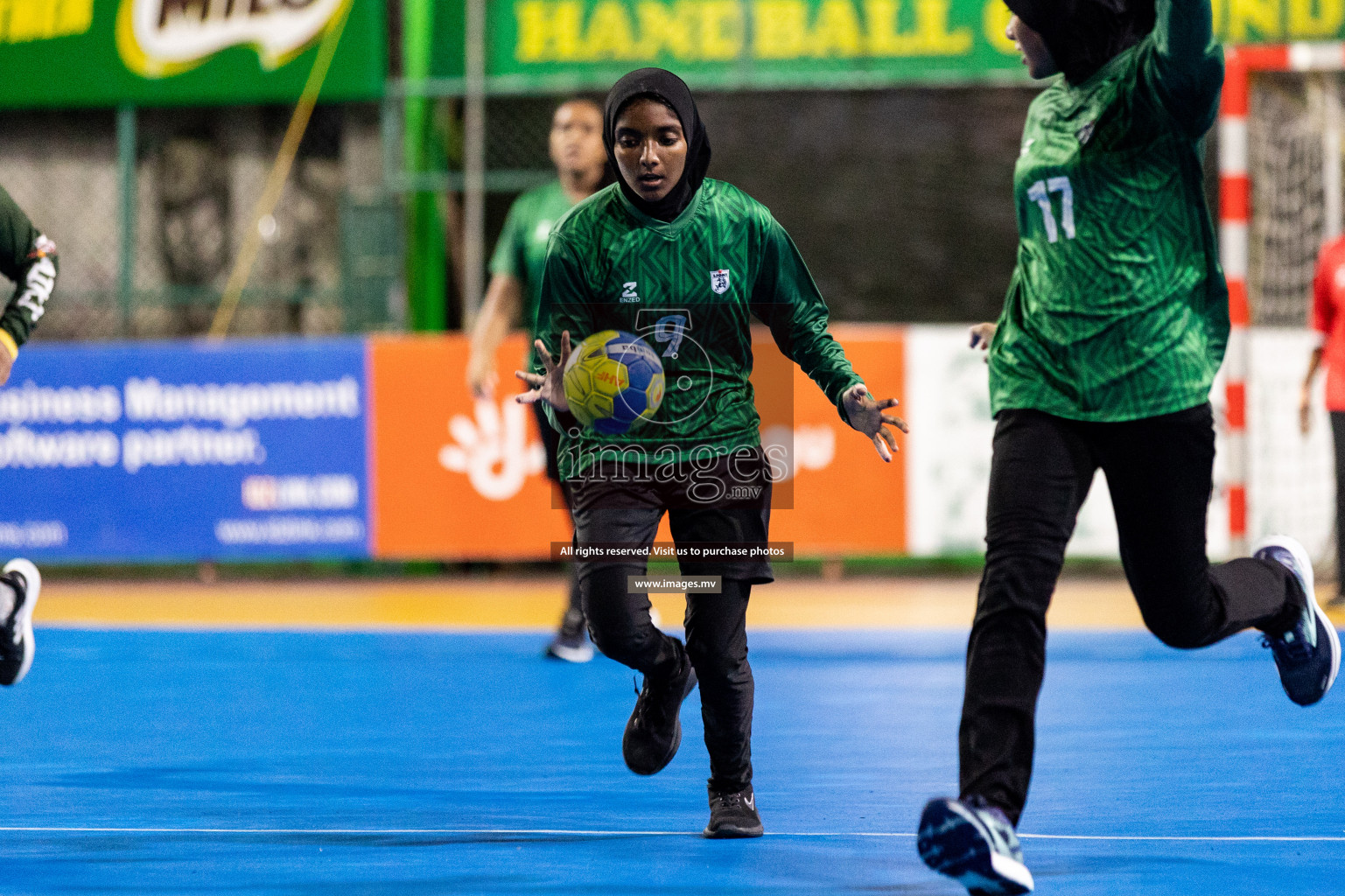 Day 10 of 6th MILO Handball Maldives Championship 2023, held in Handball ground, Male', Maldives on 29th May 2023 Photos: Shuu Abdul Sattar/ Images.mv