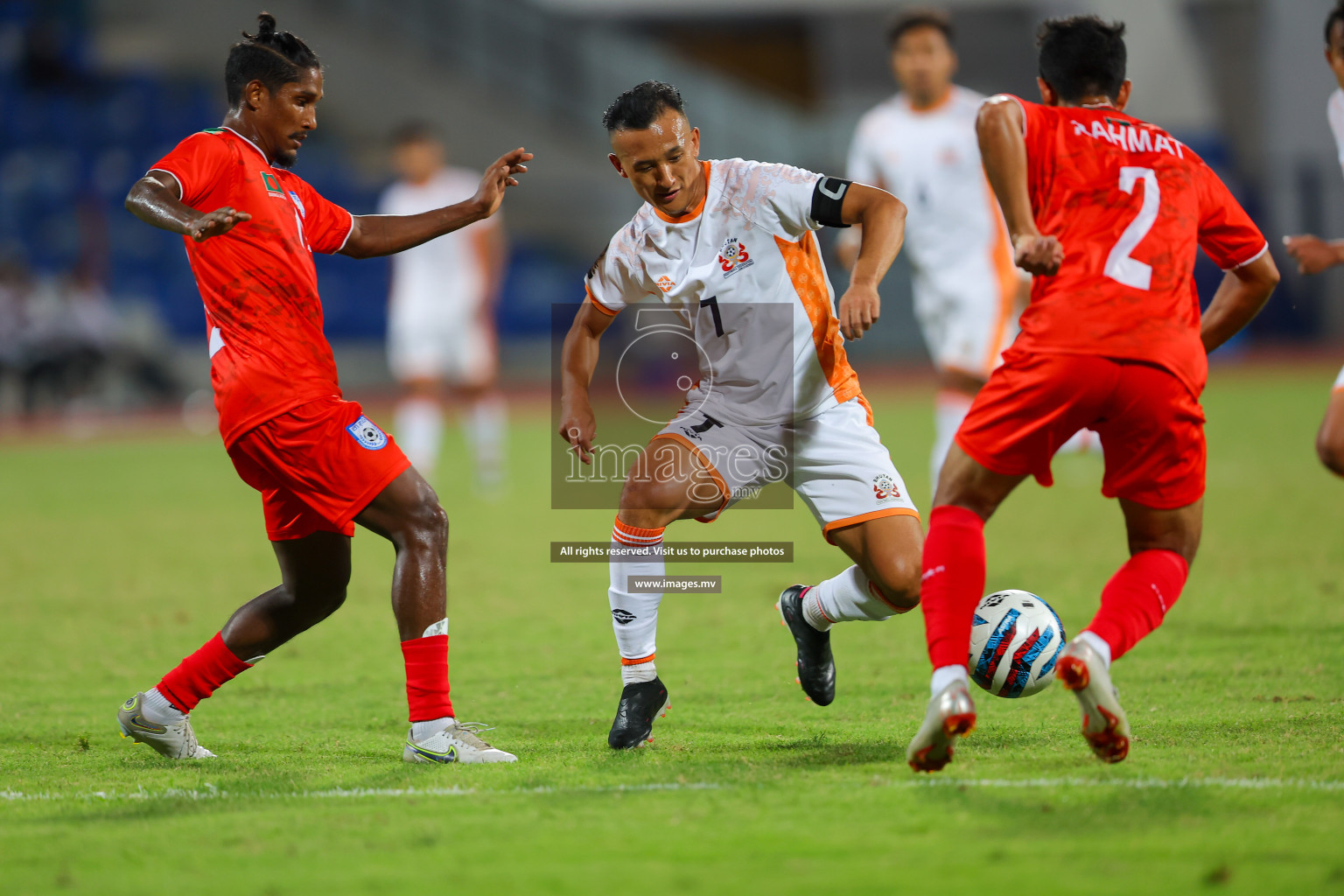 Bhutan vs Bangladesh in SAFF Championship 2023 held in Sree Kanteerava Stadium, Bengaluru, India, on Wednesday, 28th June 2023. Photos: Nausham Waheed, Hassan Simah / images.mv