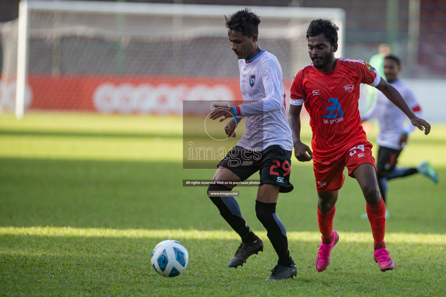 Tent Sports Club vs Club PK in 2nd Division 2022 on 13th July 2022, held in National Football Stadium, Male', Maldives  Photos: Hassan Simah / Images.mv