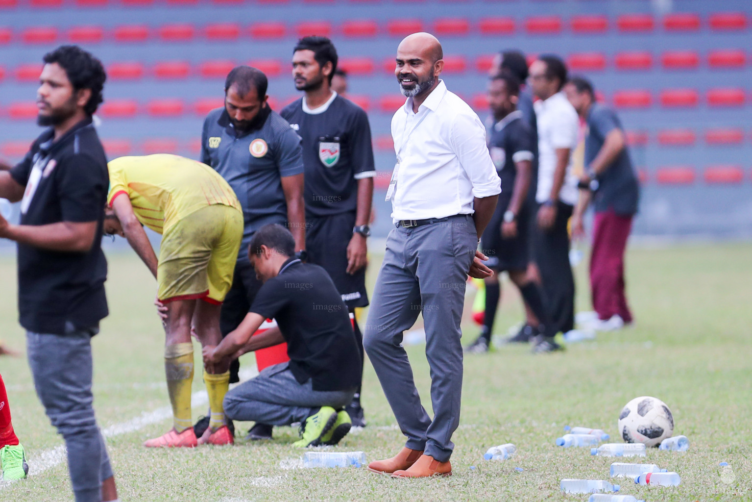 TC Sports Club vs Victory Sports Club in Dhiraagu Dhivehi Premier League 2018 in Male, Maldives, Monday  October 22, 2018. (Images.mv Photo/Suadh Abdul Sattar)