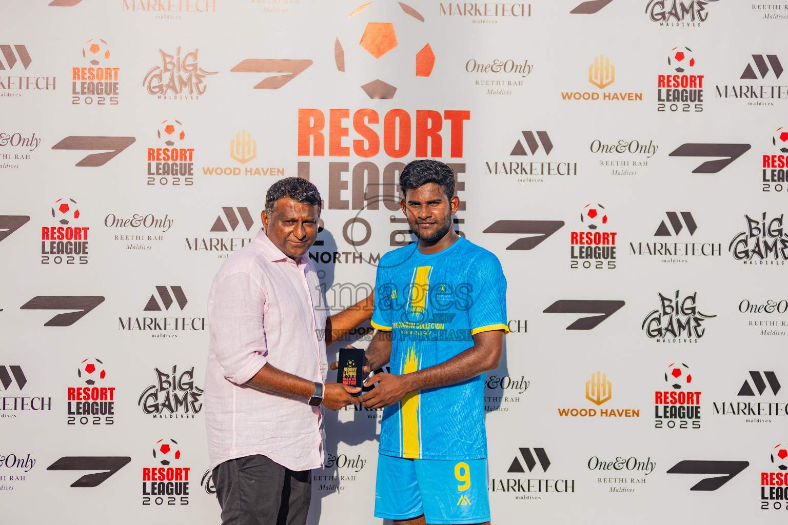 Joy Island vs Huvafen Fushi in Resort League 2025 (North Male Zone) day 14 was held on Tuesday, 16th September 2025 in One And Only Reethi Rah Maldives Resort, Photos: Areef Adam / images.mv