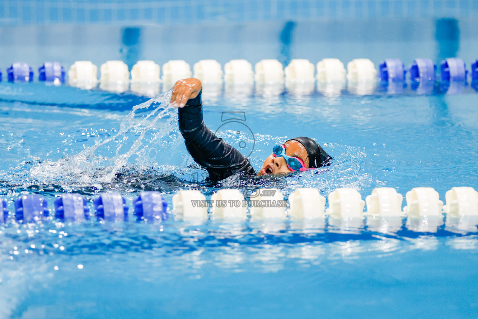 Day 1 of BML 6th National Kids Swimming Kids Festival 2025 held in Hulhumale', Maldives on Monday, 3rd November 2024. Photos: Hassan Simah / images.mv