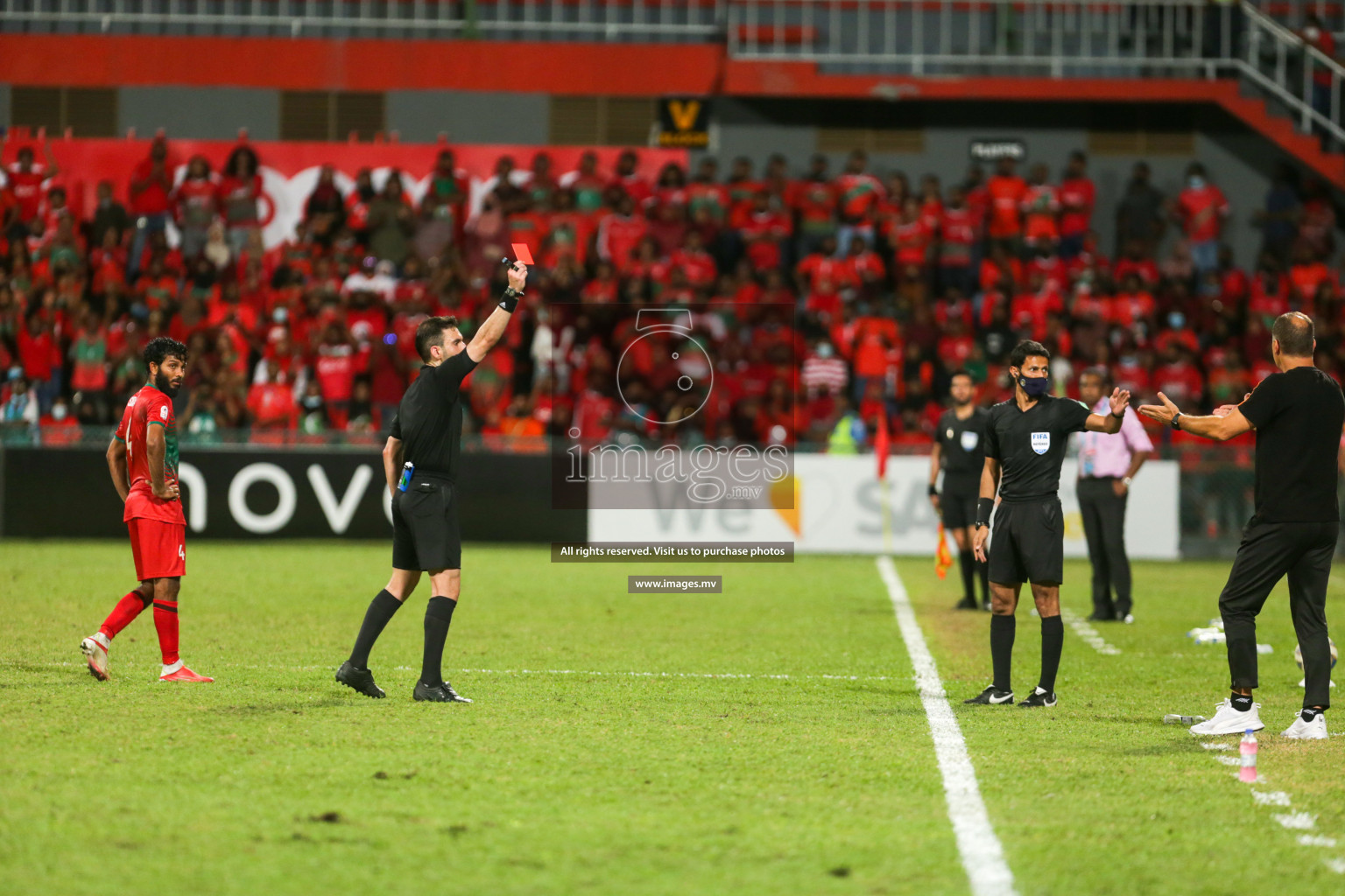 Maldives vs India in SAFF Championship 2021 held on 13th October 2021 in Galolhu National Stadium, Male', Maldives