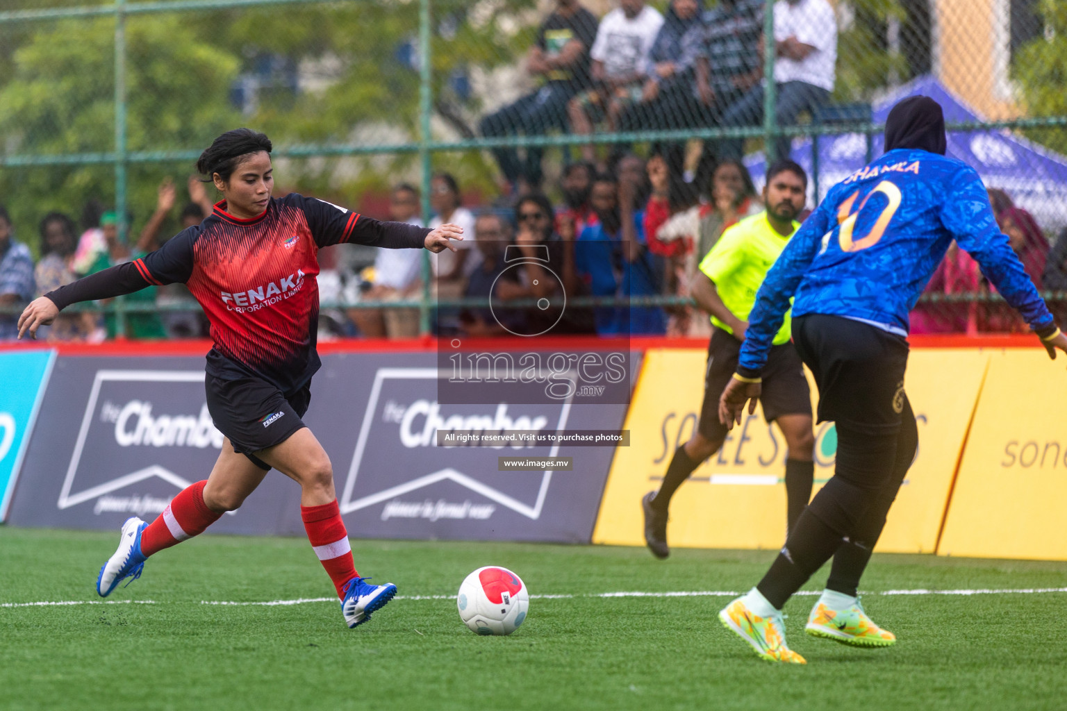 MPL vs Team Fenaka in Eighteen Thirty Women's Futsal Fiesta 2022 was held in Hulhumale', Maldives on Wednesday, 12th October 2022. Photos: Ismail Thoriq / images.mv