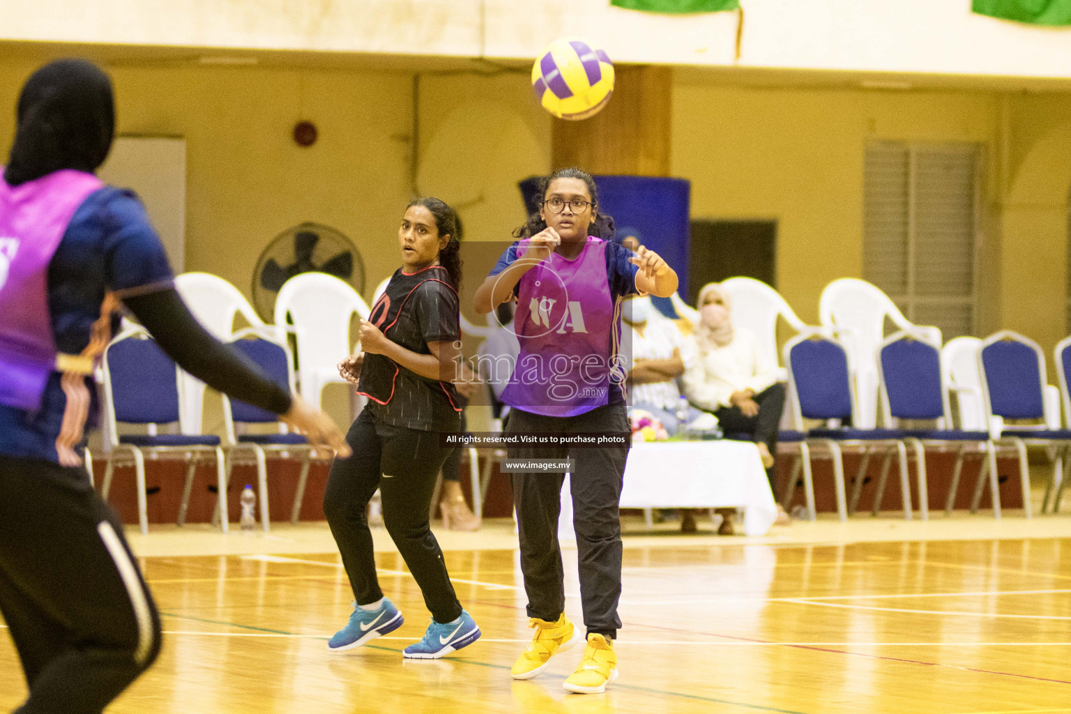 Kulhudhuffushi Youth & R.C vs Shining Star Sports Club in the Semi Finals of Milo National Netball Tournament 2021 held on 3 December 2021 in Male', Maldives, photos by Maanish