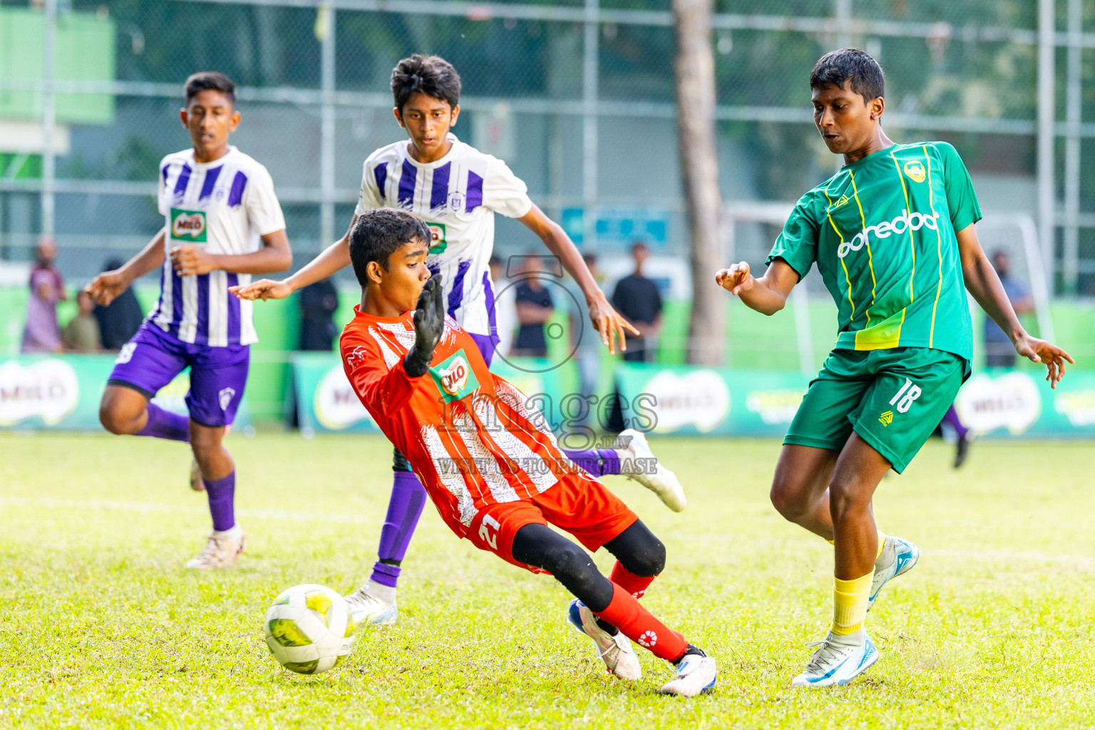 Day 5 of MILO Academy Championship 2025 (U14) was held on Monday, 3rd November 2025 at Henveiru Football Grounds, Male', Maldives . 

Photos: Mohamed Mahfooz Moosa / images.mv