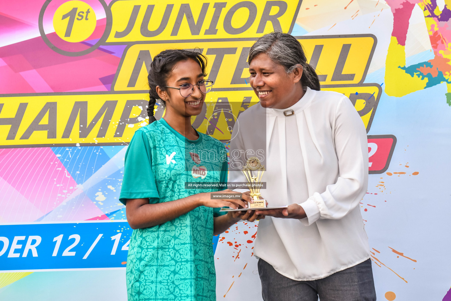 Final of Junior Netball Championship 2022 held in Male', Maldives on 19th March 2022. Photos by Nausham Waheed