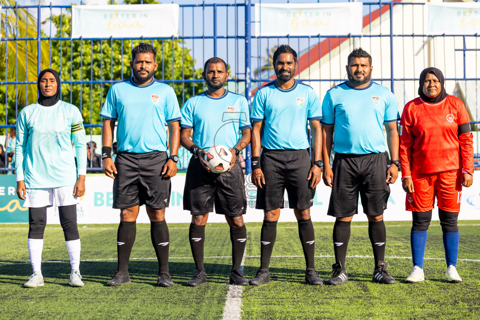 Dhonfanu vs Eydhafushi in Day 1 of Better in Baa Futsal Fiesta 2025 Woman's division held in B. Eydhafushi, Maldives on Wednesday, 5th November 2025. Photos: Nausham Waheed / images.mv