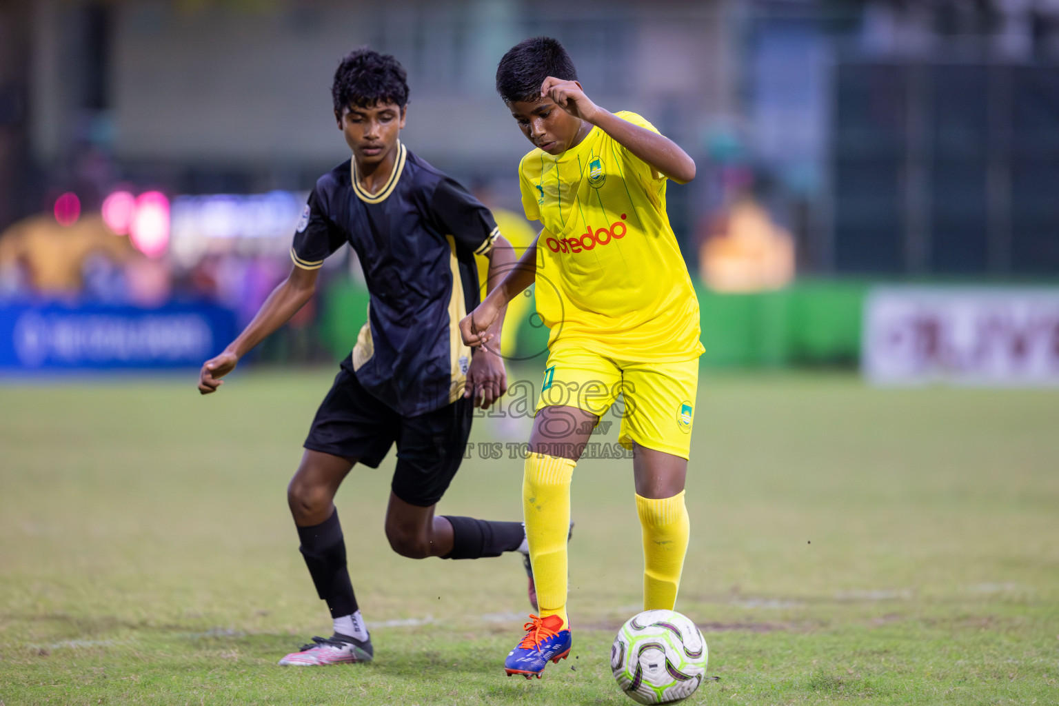 Eagles vs Maziya (U14) in Dhivehi Youth League 2024 - Day 2. Matches held at Henveiru Stadium on 22nd November 2024 , Friday. Photos: Shuu Abdul Sattar/ Images.mv