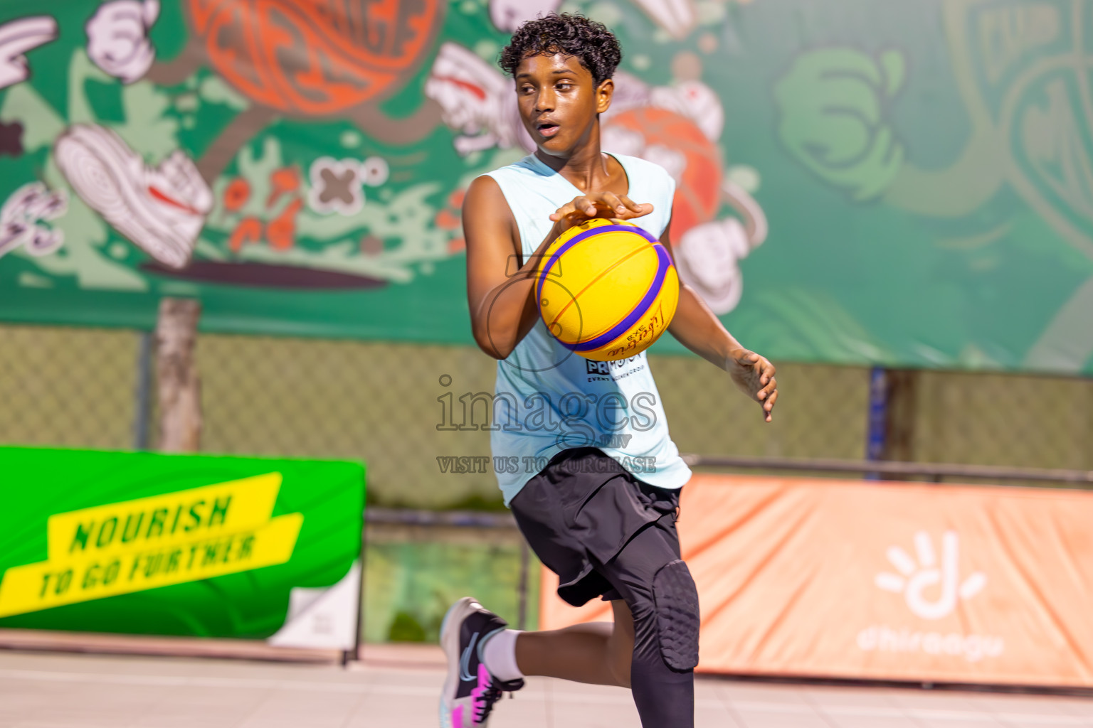 Day 3 of MILO Ramadan 3x3 Challenge 2024 was held in Ekuveni Outdoor Basketball Court at Male', Maldives on Thursday, 14th March 2024.
Photos: Ismail Thoriq / images.mv