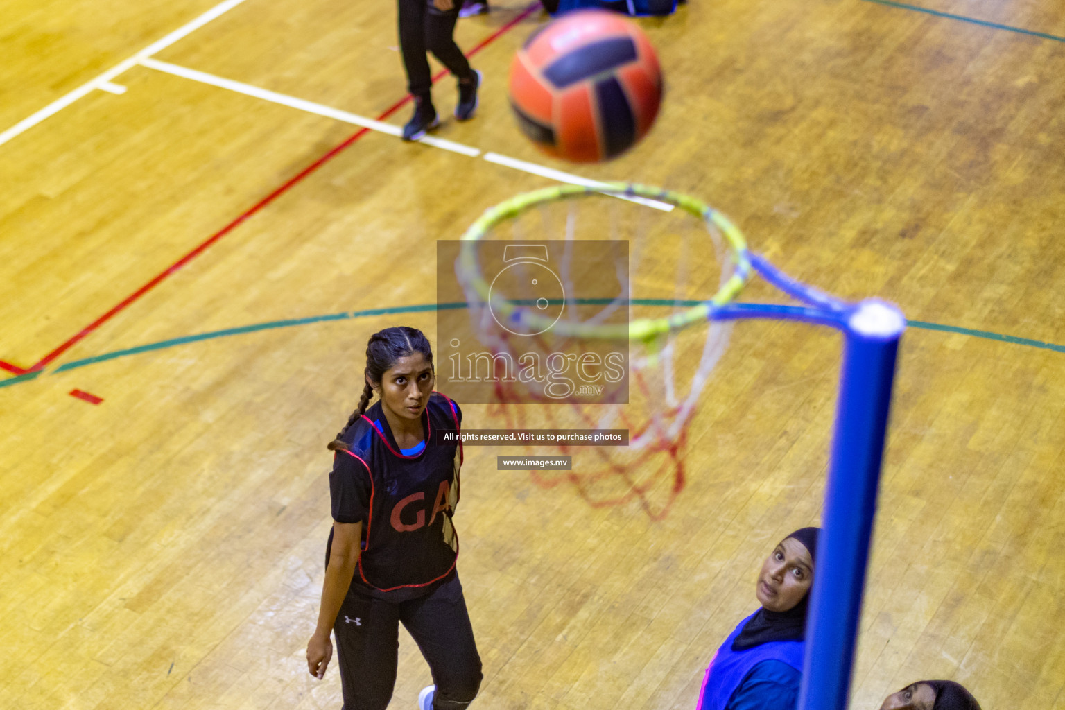 Xenith Sports Club vs Youth United Sports Club in the Milo National Netball Tournament 2022 on 18 July 2022, held in Social Center, Male', Maldives. Photographer: Shuu, Hassan Simah / Images.mv