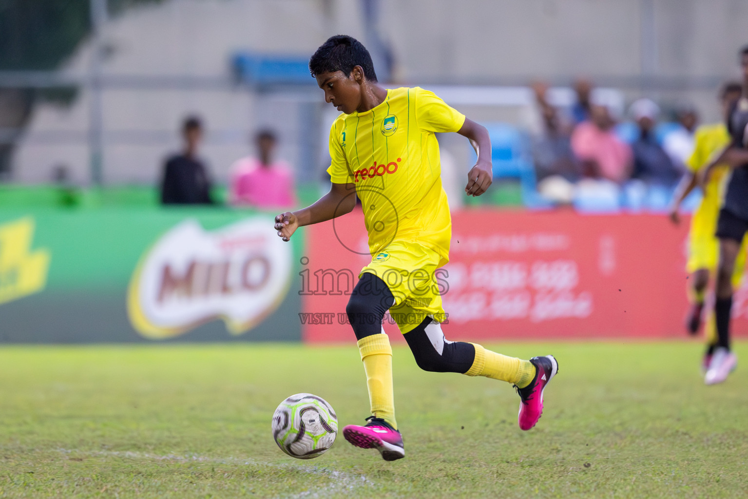 Eagles vs Maziya (U14) in Dhivehi Youth League 2024 - Day 2. Matches held at Henveiru Stadium on 22nd November 2024 , Friday. Photos: Shuu Abdul Sattar/ Images.mv