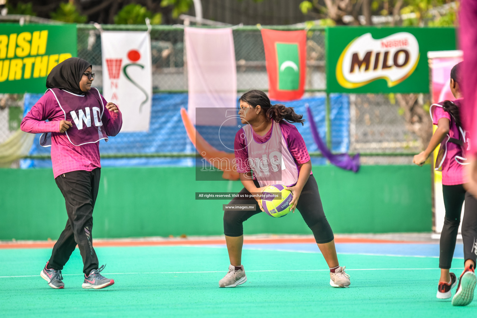 Day 10 of Junior Netball Championship 2022 held in Male', Maldives. Photos by Nausham Waheed