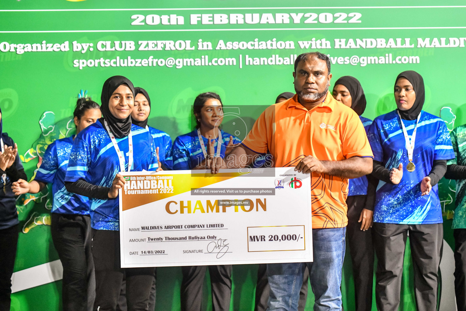 Final of Milo 6th Inter Office Handball Tournament 2022 - Photos by Nausham Waheed