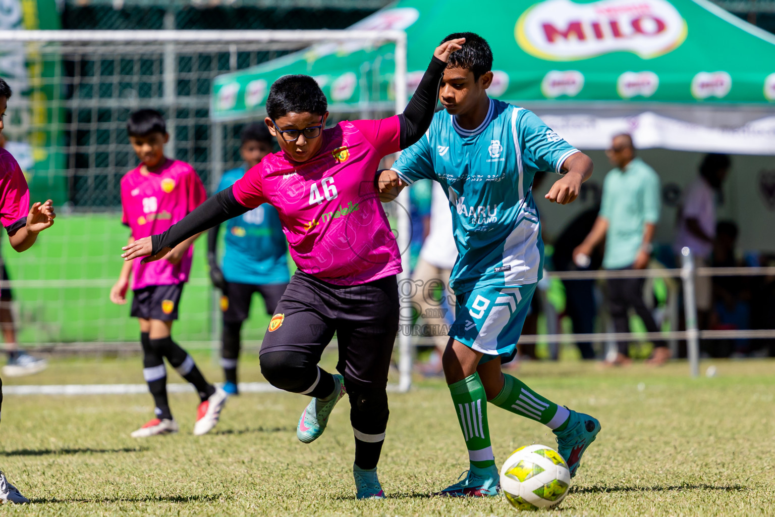 Day 2 of MILO Academy Championship 2025 (U-12) was held at Henveiru Stadium in Male', Maldives on Friday, 2nd May 2025. Photos: Nausham Waheed  / images.mv