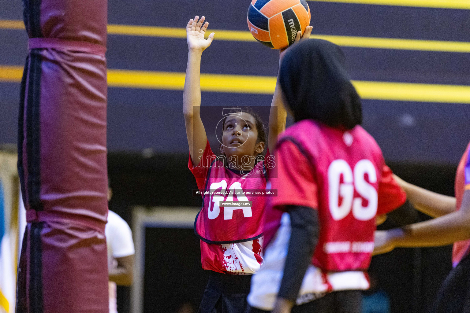 Day 11 of 24th Interschool Netball Tournament 2023 was held in Social Center, Male', Maldives on 6th November 2023. Photos: Nausham Waheed / images.mv