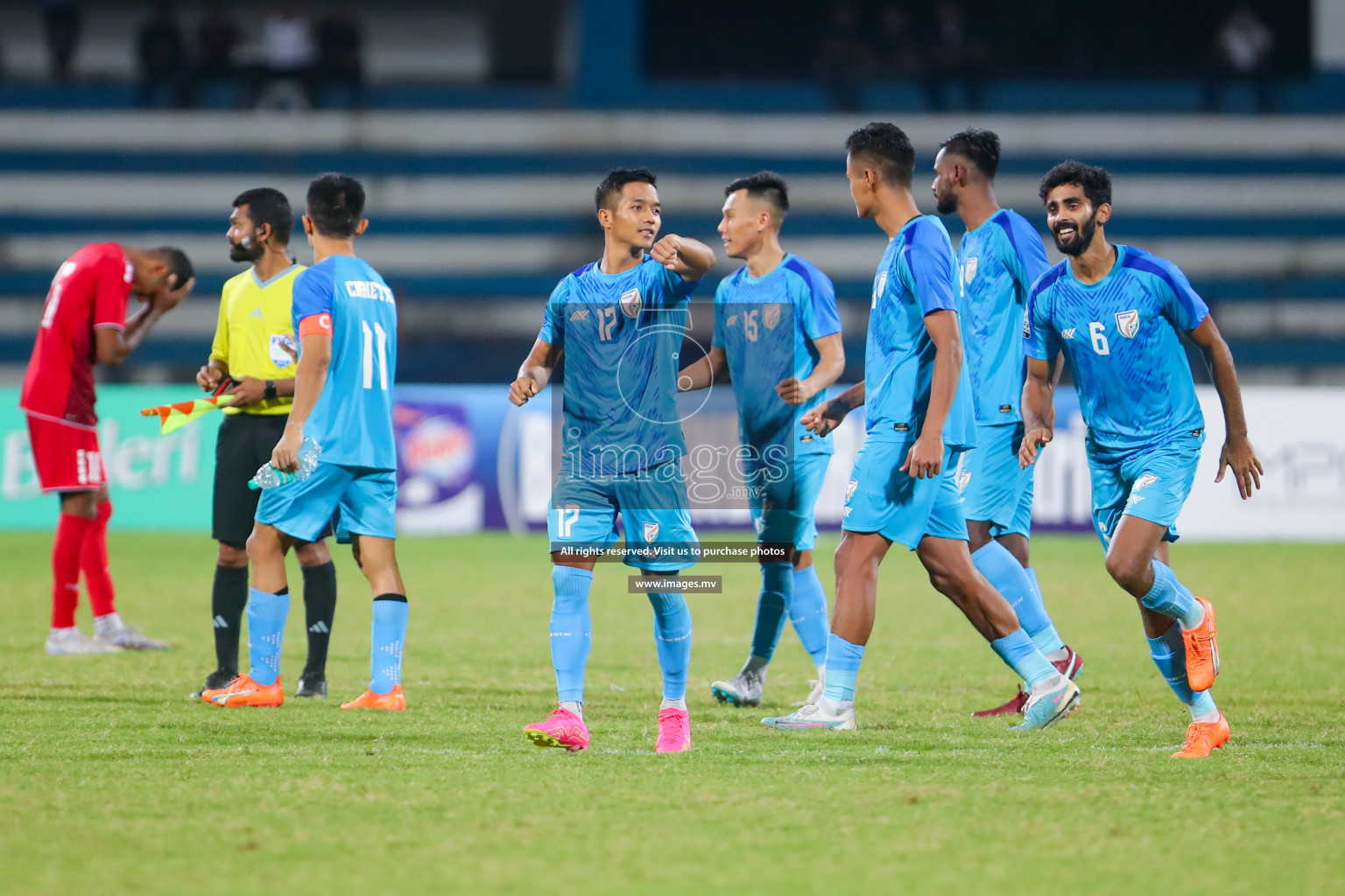 Lebanon vs India in the Semi-final of SAFF Championship 2023 held in Sree Kanteerava Stadium, Bengaluru, India, on Saturday, 1st July 2023. Photos: Nausham Waheed, Hassan Simah / images.mv