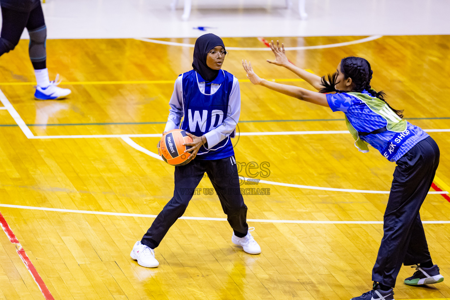 Day 6 of 25th Inter-School Netball Tournament was held in Social Center at Male', Maldives on Thursday, 15th August 2024. Photos: Nausham Waheed / images.mv