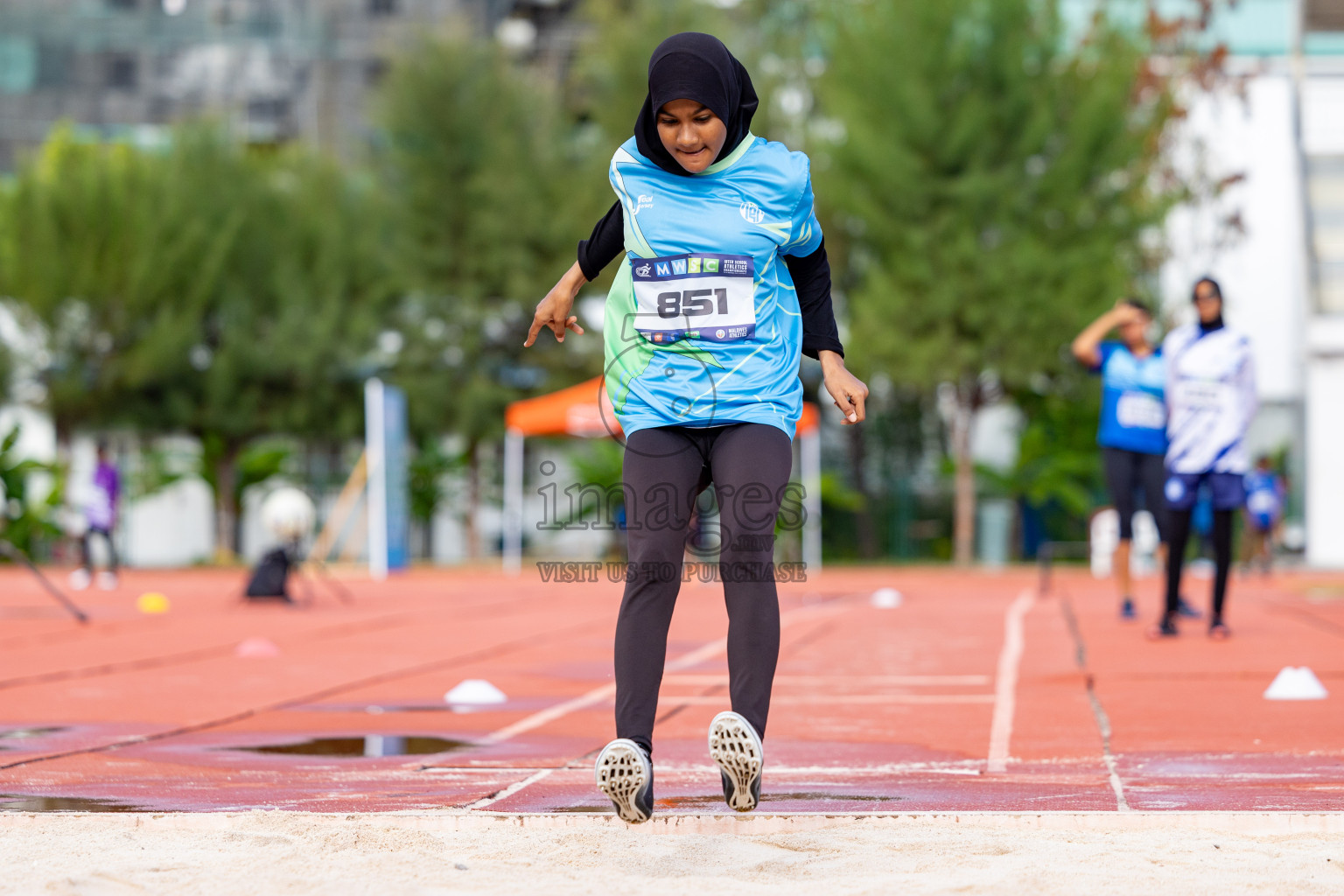 Day 2 of MWSC Interschool Athletics Championships 2024 held in Hulhumale Running Track, Hulhumale, Maldives on Sunday, 10th November 2024. 
Photos by:  Hassan Simah / Images.mv