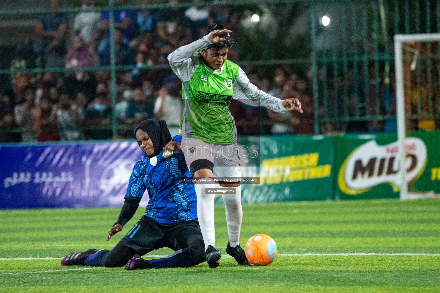 orts Limited vs WAMCO - in the Finals 18/30 Women's Futsal Fiesta 2021 held in Hulhumale, Maldives on 18 December 2021. Photos by Shuu Abdul Sattar