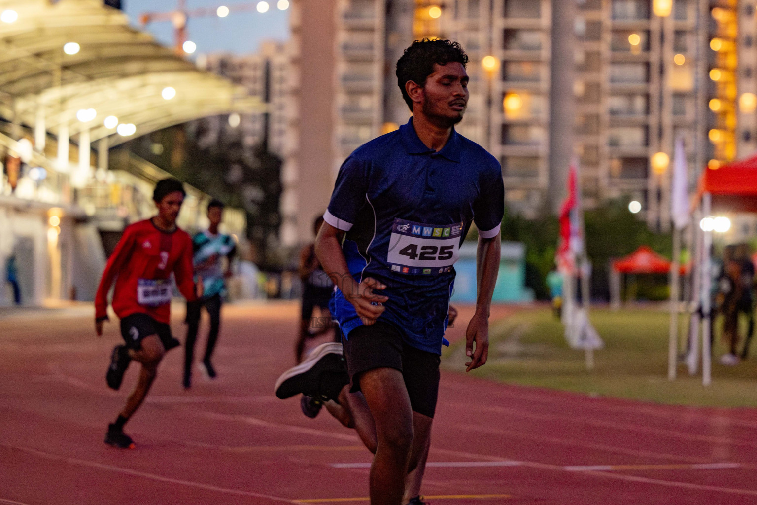 Day 1 of MWSC Interschool Athletics Championships 2024 held in Hulhumale Running Track, Hulhumale, Maldives on Saturday, 9th November 2024. 
Photos by: Hassan Simah / Images.mv