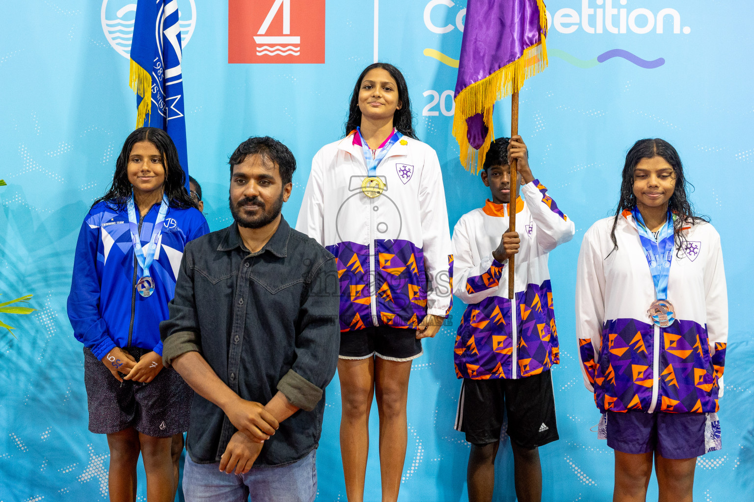 Day 4 of BML 21st Interschool Swimming Competition 2025 was held in Hulhumale' Swimming Pool, Hulhumale', Maldives on Tuesday, 14th October 2025. Photos: Mohamed Mahfooz Moosa / images.mv