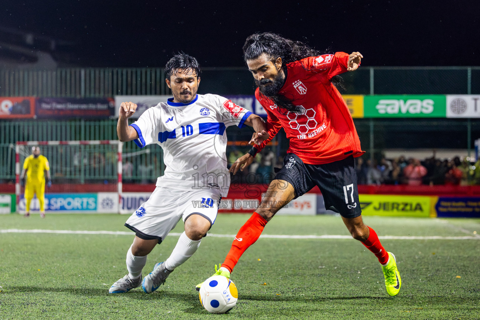 Th Thimarafushi VS Th Veymandoo in Atoll Round Semi-Final on Day 22 of Golden Futsal Challenge 2025 was held on Sunday , 26th January 2025, in Hulhumale', Maldives. Photos: Nausham Waheed / images.mv