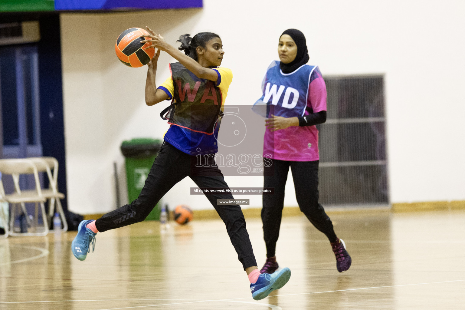 Sports Club Shinning Star vs Kulhudhuffushi in the Milo National Netball Tournament 2022 on 19 July 2022, held in Social Center, Male', Maldives. Photographer: Shuu / Images.mv