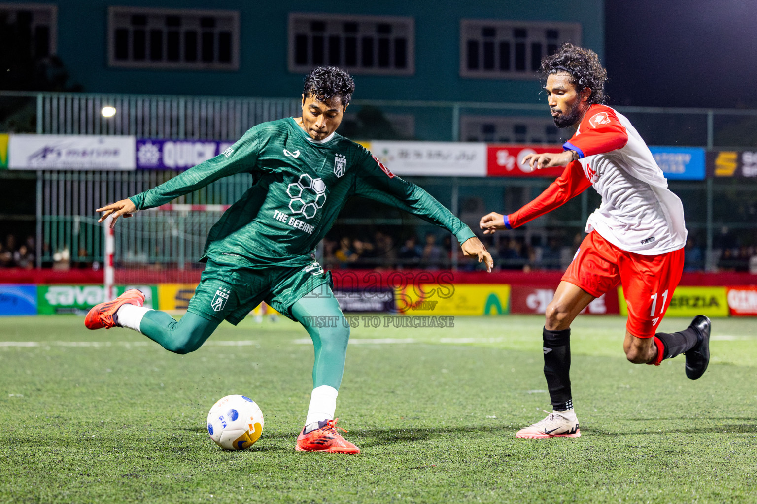 Th Thimarafushi vs Th Dhiyamigili in Day 10 of Golden Futsal Challenge 2025 was held on Tuesday, 14th January 2025, in Hulhumale', Maldives Photos: Nausham Waheed / images.mv